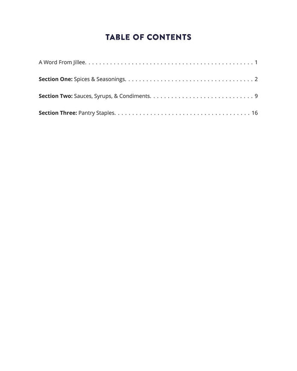 DIY Your Pantry eBook - By Jillee Shop